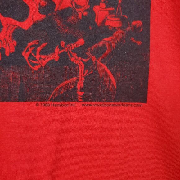 Vintage 80s Marie Laveau's House of Voodoo New Orleans T Shirt Size Large - Picture 4 of 12